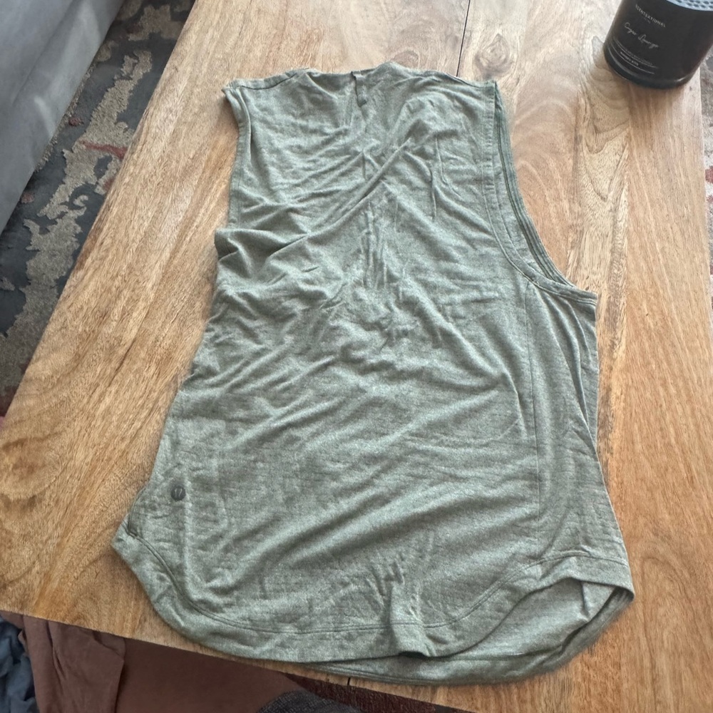 lululemon athletica Olive Green Men's Tank Top